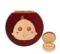 Surwin Tooth Fairy Box, Tooth Box Wooden Baby, First Milk Teeth Keepsake Boxes, Child Teeth Keepsake Box, for Fairy Gifts Baby Girl Boy Shower Birthday Gift (Rooster)