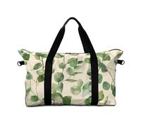 Surwin Travel Duffel Bag, 3D Leaf Print Weekend Bag with Trolley Sleeve, 25L Travel Luggage Bag with Removable Shoulder Strap Holiday Bag with Zip, Hospital Bag Cabin Bag (Tree Branch)