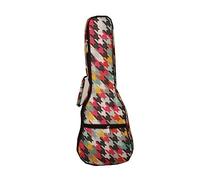 Surwin Ukulele Case Bag, Ukulele Gig Bag for 21 23 26 Inch Ukulele, Backpack Adjustable Ukulele Cover Padded Bag for Concert, Soprano, Tenor (Color,26inch)