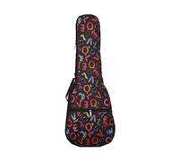 Surwin Ukulele Case Bag, Ukulele Gig Bag for 21 23 26 Inch Ukulele, Backpack Adjustable Ukulele Cover Padded Bag for Concert, Soprano, Tenor (black,26inch)