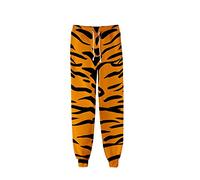 Surwin Women Men Sport Trousers, 3D Animal Leopard Skin Printed Training Sweatpants Casual Plus Size Unisex Joggers Parkour Long Pants with Drawstring Pockets S-4XL (Tiger Pattern,M)