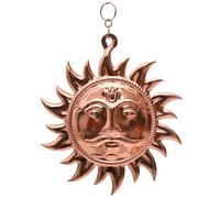 Surya Narayan Yantra Vastu Copper Handmade Surya Dev Sun Face Sculpture Hanging for Wall Room Décor Decorative Item Article Showpiece and Gifting (Design-2)