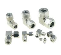 SUS 304 Compression Ferrule Pipe Fitting 6mm 8 10 12mm Conversion Adapter 1/4 1/2 Tube Stainless Steel Coupler Connector(PV,4mm OD Tube)