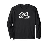 Sus AF Funny Sarcastic Social Deduction Internet Meme Tee Long Sleeve T-Shirt