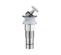 SUS304 Sink Drain Stopper 60mm No Overflow Push Open | SUS304 stainless steel, anti-rust brushed finish, damp bathroom safe, 60mm cover, long-lasting durability