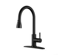 SUS304 Stainless Steel Sink Faucet Black Finish Leak for proof