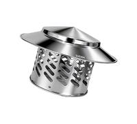 SUS304 Steel Roof Rain Protector for Chimney and Vent Pipe with 45 Degree Adjustable Corner Resistant Exhaust Pipe Cap