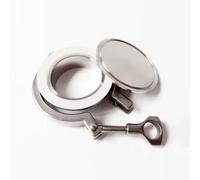 SUS304 VMQ Triple Clamp with Clover, for Home DIY Heavy Duty Sanitary Clamps(12.7mm K25.4)