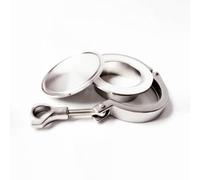 SUS316L PTFE End Cap Tri Clamp Set, for Home DIY Heavy Duty Sanitary Clamps(19mm K25.4)