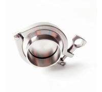 SUS316L VMQ End Cap Tri Clamp Set, for Home DIY Heavy Duty Sanitary Clamps(42mm K64)