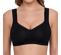 Susa Swiss Organic Cotton Seamless Non-wired Comfort Soft Bra 7758 Black