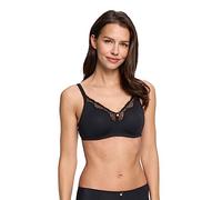 Susa Women's Capri Bra, Semi-Sheer, Schwarz, 40A