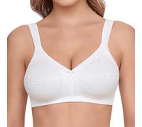 Susa Women's Non-Wired Prosthesis Bra with pre-Shaped Pockets, White (White 003), 38B