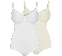 Susa Catania Pack of 2 Wired Bodysuit 6552 34-42 A-E White with Div Colours