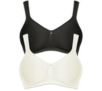 Susa Catania Pack of 2 Wireless Spacer Bra 7870 34-42 A-E Black with Div Colours