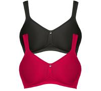 Susa Catania Pack of 2 Wireless Spacer Bra 7870 34-42 A-E Black with Div Colours