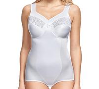 Susa Women's Corselette with Shape-Effect Body, Opaque, White (White 003), 48B