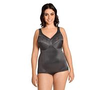 Susa Classics Corselette without Underwire, Women's Corselette, Shapewear, Women's Strong Shaping, Bodice, Body with Hook Closure, Shapes Waist, Belly & Butt, charcoal, 95C