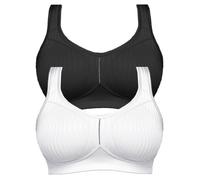 Susa Cremona Pack of 2 Full Figure Non-wired Seamless Bra 7761 White Div Colours