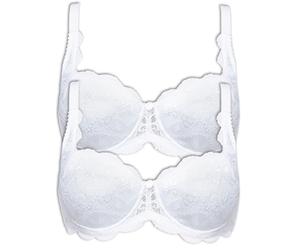Susa Oktoberfest Pack of 2 Dirndl Bra with Removable Push Up Padding 8033 White