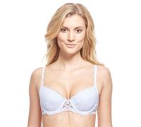 Susa Women's 7667 Plain Push-Up Everyday Bra, White (003), 32E (Manufacturer Size: 70F)