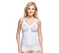 Susa Women's Hosenkorselett Bodysuit, Semi transparent, Weiß, 90