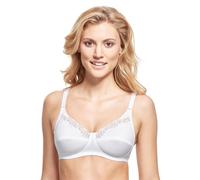 Susa Topsy Full Figure Non-wired 100% Cotton Bra 9477 Skin or White
