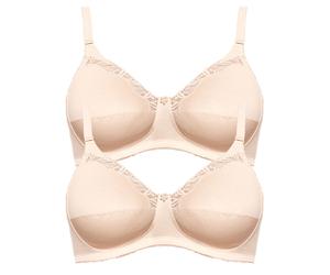 Susa Topsy Pack of 2 Cotton Bra without Underwiring 9477 32-44 A-F