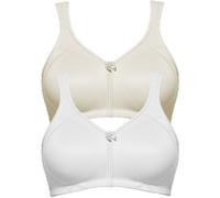 Susa Topsy Pack of 2 Full Figure Non-wired Bra 9756 Off-White with Div Colours