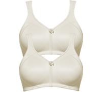 Susa Topsy Pack of 2 Full Figure Non-wired Bra 9756 Off-White with Div Colours