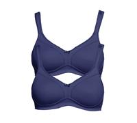 Susa Topsy Pack of 2 Non-wired Bra 7077 Black White Off-White Beige Blue