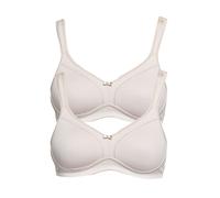 Susa Topsy Pack of 2 Non-wired Bra 7077 Black White Off-White Beige Blue