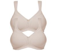 Susa Topsy Pack of 2 Non-wired Bra 7077 Cappuccino with Div Colours