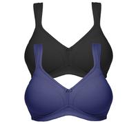 Susa Topsy Pack of 2 Non-wired Bra 7077 Marine with Div Colours