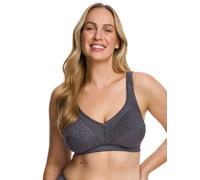 Susa Topsy Plus Women's Non-Wired Relief Bra - Women's Bra with Adjustable Straps - Reinforced Cup Bezels - Relief, Onyx, 36B