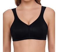 Susa Topsy Women's Non-wired Comfort Strain-relief Bra 9756 34-46 B-G, Black (004), 36CC (Brand size : 80C)