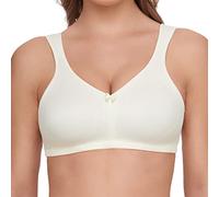 Susa Topsy Women's Non-wired Comfort Strain-relief Bra 9756 34-46 B-G, Off-White (102), 36GE (Brand size : 80G)