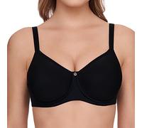 Susa Women's Catania Comfort Underwired Spacer Bra T-Shirt, Opaque, Black, 38C