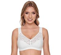 Susa Women's Damen Bh O. Bügel 27931 Non-Wired Bra, White/Black, 46B (Pack of 2)