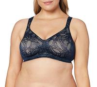 Susa Women's Damen BH ohne Bügel 8076 Wireless Bra, Blue (Twilight 329), 36D