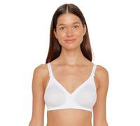 Susa Women's Damen Bh Ohne Bügel 9763 Non-Wired Bra, Opaque, White (White 003), 38B