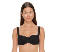 Susa Women's Damen BH (Push-up) 7592 Bra, Black (Black 004), 34DD UK, 75E EU