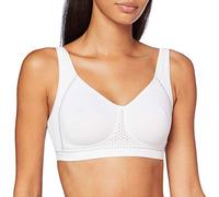 Susa Women's Damen Sport-BH ohne Bügel 7316 Bra, White (White 003), 36A