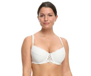 Susa Women's Opaque bra (Push-up), White (003), 32D (Manufacturer Size: 70D)