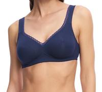 Susa Women's Organic Cotton Bra, Semi-Sheer, Navy, 38C