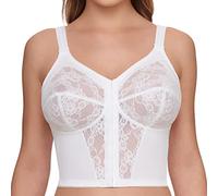 SUSA Women's Standard Bra, Semi-Sheer, Weiß, D115