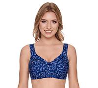 Susa Women's Wireless Bra, Blue (Blau-Bedruckt 299), 50C (Size: 115C)