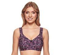 Susa Women's Wireless Bra, Purple (Purple Printed 364), 42C