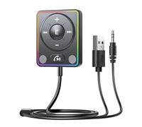 susaa Bluetooth 5.4 for Car Adapter Dual Mic Support& Noise Cancellation AUX Input for Hands-Free Calling/Music Receiver