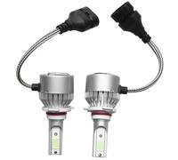 susaa C6 Led Fog Light-Bulbs 2 Pieces 8000K Light Blue 72 Watt 8000 Lumens Car Headlight Conversion Kits Autolamps 9005/Hb3